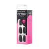 imPRESS Color Press-On Nails, Halloween, No Glue Needed, Black, Medium Coffin, 33 Ct.(Thriller Night)