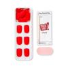 imPRESS KISS Color Press-On Manicure Fake Nails, Rising Sun – Short Length, Matte, Polish-Free Solid Color Mani, Includes Prep Pad, Mini File, Manicure Stick, and 30 Fake Nails
