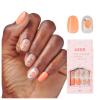 KISS | The Summer I Turned Pretty French Tip Press On Nails, ‘Sunlit Days’, Medium Coffin, Includes Pink Gel Nail Glue (2g), Mini Nail File, Cuticle Stick, & 28 Fake Nails(Bittersweetly)