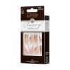 KISS Classy, Press On Nails, Nail glue included, ‘Highlights’, French, Medium Size, Almond Shape, Includes 30 Nails, 2g glue, 1 Manicure Stick, 1 Mini File(Gorgeous)