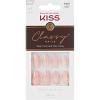 KISS Classy, Press On Nails, Nail glue included, ‘Players’, White, Short Size, Oval Shape, Includes 28 Nails, 2g glue, 1 Manicure Stick, 1 Mini File(Medium)