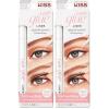 KISS Clear Strip Lash Adhesive With Aloe, Waterproof, Formaldehyde and Latex Free, Odor Free, Cruelty Free, Super Strong Hold Eyelash Glue with Brush Applicator, 0.17 Oz(0.02 Fl Oz (Pack of 2))