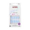 KISS Gel Fantasy, Press On Nails, Nail glue included, ‘Quince Jelly’, Purple, Medium Size, Coffin Shape, Includes 28 Nails, 2g glue, 1 Manicure Stick, 1 Mini File(Jelly Crushin)