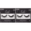 KISS Lash Couture 3D Matte False Eyelashes, ‘Matte Satin’, 16 mm, Includes 1 Pair Of Lash, Contact Lens Friendly, Easy to Apply, Reusable Strip Lashes(1 Pair (Pack of 2))