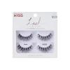 KISS Lash Couture Faux Mink False Eyelashes Double Pack, Knot-Free Lash Band, Reusable, Contact Lens Friendly, Easy To Apply, Ultrafine, Tapered, Synthetic Fake Lashes, Style Soir, 2 Pairs White(Muse)