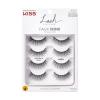 KISS Lash Couture Faux Mink False Eyelashes Multipack, ‘Jubilee’, 10mm, Multiple Lengths, Reusable, Cruelty Free, Vegan, Exclusive Knot-Free Lash Band, 4 Pairs(Little Black Dress Multi Pack)