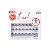 KISS Lash Couture Faux Mink Lash Extensions, Style ‘Venus’, Exclusive Flat-Band Technology, Short & Medium Length, 60 Individual Lash Clusters, Glue On Lashes(Venus)