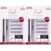 KISS Lash Couture Lash Mapping Kit with 3 Mapping Stickers, Semi-Permanent Lash Adhesive, Adhesive Remover, Tweezers, Spoolie, Micro Brush, and 42 Lash Clusters,21 Pair (Pack of 1)(1 Count (Pack of 2))