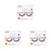 KISS Lash Couture Naked Drama Collection False Eyelashes with Cushion Flexi Band, Full & Fluffy Volume, Easy to Apply, Reusable Lash Clusters, Style ‘Tulle’, 10 mm, 1 Pair Fake Eyelashes(1 Pair (Pack of 3))