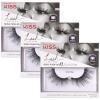 KISS Lash Couture Triple Push Up XL Collection False Eyelashes, 3D Volume in Extra Long Length with Triple Design Technology, Cruelty-Free and Reusable, Style ‘Slip’, 1 Pair Fake Eyelashes(1 Pair (Pack of 3))