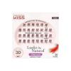 KISS Looks So Natural False Eyelashes Double Pack, Lightweight & Comfortable, Tapered End Technology, Reusable, Cruelty-Free, Contact Lens Friendly, Style ‘Flir’, 4 Count (Pack of 1) Fake Eyelashes(Medium)