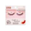 KISS Looks So Natural, False Eyelashes, ‘Shy’, 14mm, Includes 1 Pair Of Lash, Easy to Apply, Reusable Lash Clusters(Black)