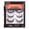 KISS Magnetic Lash 01, Synthetic False Eyelashes with Magnets Under and Over Your Upper Lashes, No Glue Needed, Lightweight, Reusable, Contact Lens Friendly, Cruelty Free, with Lash Applicator, 1 Pair(Curation Kit)