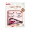 KISS Magnetic Lash 01, Synthetic False Eyelashes with Magnets Under and Over Your Upper Lashes, No Glue Needed, Lightweight, Reusable, Contact Lens Friendly, Cruelty Free, with Lash Applicator, 1 Pair(Magnetic Lash)