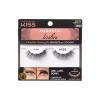 KISS Magnetic Lash 01, Synthetic False Eyelashes with Magnets Under and Over Your Upper Lashes, No Glue Needed, Lightweight, Reusable, Contact Lens Friendly, Cruelty Free, with Lash Applicator, 1 Pair(Charm)