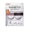 KISS Magnetic Lash 01, Synthetic False Eyelashes with Magnets Under and Over Your Upper Lashes, No Glue Needed, Lightweight, Reusable, Contact Lens Friendly, Cruelty Free, with Lash Applicator, 1 Pair(Lure)