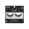 KISS Matte Black, False Eyelashes, ‘Matte Sheer’, 16mm, Includes 1 Pair Of Lash, Easy to Apply, Reusable Lash Clusters