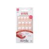 KISS Salon Acrylic Press On Nails, Nail glue included, ‘Sugar Rush’, French, Medium Size, Square Shape, Includes 28 Nails, 2g Glue, 1 Manicure Stick, 1 Mini File(Rumour Mill)