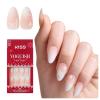 KISS Voguish Fantasy Holiday Press On Nails, ‘Merry Magic’, Navy, Medium Oval, No Damage To Natural Nails, Pink Gel Nail Glue (2g), Mini Nail File, Manicure Stick, & 28 Fake Nails(Sleigh All Day)
