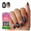 KISS X WICKED: FOR GOOD Press On Nails, ‘Glow With Glinda’, Purple, Short Oval, Waterproof, Chip Proof, Smudge Proof, 28 Fake Nails, Pink Gel Nail Glue (2g), Mini Nail File, & Manicure Stick(Own Your Power)