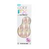 KISS colorFX by imPRESS Press On Nails, ‘Connection’, Solid White, Short Squoval, IMPROVED adhesive, Up to 10-Day Hold, Nail Kit Includes 30 Fake Nails, Prep Pad, Manicure Stick, Mini Nail File