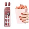 KISS imPRESS Color Polish-Free Solid Color Press-On Nails, PureFit Technology, Short Length, Platonic Pink’, Includes Prep Pad, Mini Nail File, Cuticle Stick and 30 Fake Nails