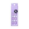 KISS imPRESS Color Press-On Manicure Fake Nails, Vivid Lavender – Short & Square, Solid Purple, Ready To Wear, Chip Proof, Smudge Proof, No Dry Time, Mini File & More | 30 Count