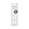 KISS imPRESS Color Press-On Nails Polish-Free Manicure Set, ‘Frosting’, 30 Chip-Proof, Smudge-Proof Fake Nails(Nude)