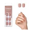 KISS imPRESS Color Press-On Nails Polish-Free Manicure Set, ‘Frosting’, 30 Chip-Proof, Smudge-Proof Fake Nails(Sandbox)