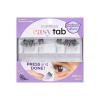 KISS imPRESS Falsies Easy Tab Press On Self Adhesive Eyelashes, Black, ‘Airy Wispy’, 1 Pair of 3mm-6mm inner Light Volume Eyelash Clusters & 1 Pair of 4mm-10mm Outer Half-Lashes with Easy Tabs(Demi Wispy)