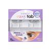 KISS imPRESS Falsies Easy Tab Press On Self Adhesive Eyelashes, Black, ‘Airy Wispy’, 1 Pair of 3mm-6mm inner Light Volume Eyelash Clusters & 1 Pair of 4mm-10mm Outer Half-Lashes with Easy Tabs(Black Wispy)