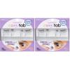KISS imPRESS Falsies Easy Tab Press On Self Adhesive Eyelashes, Black, ‘Classy Natural’, 1 Pair of 6mm-7mm Inner Natural Volume Eyelash Clusters & 1 Pair of 6mm-10mm Outer Half-Lashes with Easy Tabs(10mm-12mm (Pack of 2))