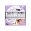 KISS imPRESS Falsies Easy Tab Press On Self Adhesive Eyelashes, Black, ‘Modern Natural’, 1 Pair of 6mm-7mm Inner Natural Volume Eyelash Clusters & 1 Pair of 6mm-12mm Outer Half-Lashes with Easy Tabs