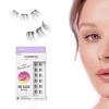 KISS imPRESS Falsies Press On Self Adhesive Eyelashes, 12mm-14mm Natural Volume Press On Lashes, Black, No Glue Needed, Invisible Band, 12 Lash Clusters – Chic(12 Piece Assortment)