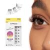 KISS imPRESS Falsies Press On Self Adhesive Eyelashes, 12mm-14mm Natural Volume Press On Lashes, Black, No Glue Needed, Invisible Band, 12 Lash Clusters – Sleek(Authentic Natural)