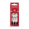 KISS imPRESS Holiday Press On Nails, ‘Be Merry’, Pink, Short Oval, 3D Effect, Improved Super Hold Adhesive, 30 Fake Nails, Prep Pad, Mini Nail File, & Manicure Stick(My Only Wish)