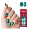 KISS imPRESS Holiday Press On Nails, ‘Be Merry’, Pink, Short Oval, 3D Effect, Improved Super Hold Adhesive, 30 Fake Nails, Prep Pad, Mini Nail File, & Manicure Stick(Please Santa)