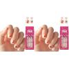 KISS imPRESS Mini Holiday Press On Nails for Kids, ‘Cozy’, Red, Child Size, Squoval Shaped, Mess-Free, Mom Approved, Non-Toxic, Breakaway Application Tabs, Nail File, 20 Fake Nails(Twinkling Lights)