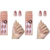 KISS imPRESS No Glue Mani Press On Nails, Bare but Better, ‘Flare’, Medium Neutral, Medium Size, Coffin Shape, Includes 30 Nails, Prep Pad, Instructions Sheet, 1 Manicure Stick, 1 Mini File(33 Count (Pack of 2))