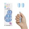 KISS imPRESS No Glue Mani Press On Nails, Color FX, ‘After Hours’, Medium Green, Short Size, Squoval Shape, Includes 30 Nails, Prep Pad, Instructions Sheet, 1 Manicure Stick, 1 Mini File(Meta)