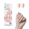 KISS imPRESS No Glue Mani Press On Nails, Color FX, ‘Satellite’, Light Pink, Short Size, Squoval Shape, Includes 30 Nails, Prep Pad, Instructions Sheet, 1 Manicure Stick, 1 Mini File(Good Mood)