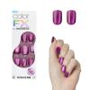 KISS imPRESS No Glue Mani Press On Nails, Color FX, ‘Satellite’, Light Pink, Short Size, Squoval Shape, Includes 30 Nails, Prep Pad, Instructions Sheet, 1 Manicure Stick, 1 Mini File(Levels)