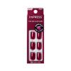 KISS imPRESS No Glue Mani Press On Nails, Color, ‘Red Velvet’, Red, Short Size, Squoval Shape, Includes 30 Nails, Prep Pad, Instructions Sheet, 1 Manicure Stick, 1 Mini File