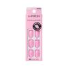 KISS imPRESS No Glue Mani Press On Nails, Color, ‘Self Care’, Pink, Short Size, Squoval Shape, Includes 30 Nails, Prep Pad, Instructions Sheet, 1 Manicure Stick, 1 Mini File(Solid Pink)