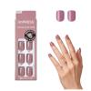 KISS imPRESS No Glue Mani Press On Nails, Color, ‘Try Gray’, Gray, Short Size, Squoval Shape, Includes 30 Nails, Prep Pad, Instructions Sheet, 1 Manicure Stick, 1 Mini File(Petal Pink)