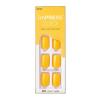 KISS imPRESS No Glue Mani Press On Nails, Color, ‘YOLO’, Yellow, Short Size, Squoval Shape, Includes 30 Nails, Prep Pad, Instructions Sheet, 1 Manicure Stick, 1 Mini File(YOLO)