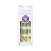 KISS imPRESS No Glue Mani Press On Nails, Design, ‘Before Sunrise’, Green, Short Size, Squoval Shape, Includes 30 Nails, Prep Pad, Instructions Sheet, 1 Manicure Stick, 1 Mini File