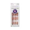 KISS imPRESS No Glue Mani Press On Nails, Design, ‘Eternity’, Medium Blue, Short Size, Squoval Shape, Includes 30 Nails, Prep Pad, Instructions Sheet, 1 Manicure Stick, 1 Mini File(Pink)