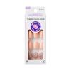 KISS imPRESS No Glue Mani Press On Nails, Design, ‘Evanesce’, Beige, Short Size, Oval Shape, Includes 30 Nails, Prep Pad, Instructions Sheet, 1 Manicure Stick, 1 Mini File