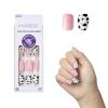 KISS imPRESS No Glue Mani Press On Nails, Design, ‘One Chance’, Pink, Short Size, Squoval Shape, Includes 30 Nails, Prep Pad, Instructions Sheet, 1 Manicure Stick, 1 Mini File(One Chance)